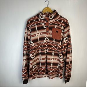 Chicyeah • Tribal fuzzy aztec sweater • Size Medium